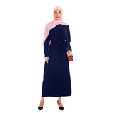 Muslim Women Stylish Kashibo Abaya Muslim Ladies Long Gown Islamic Clothing Jilbab Jalabiya Simple Maxi Dress