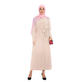 Muslim Women Stylish Kashibo Abaya Muslim Ladies Long Gown Islamic Clothing Jilbab Jalabiya Simple Maxi Dress
