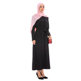 Muslim Women Stylish Kashibo Abaya Muslim Ladies Long Gown Islamic Clothing Jilbab Jalabiya Simple Maxi Dress