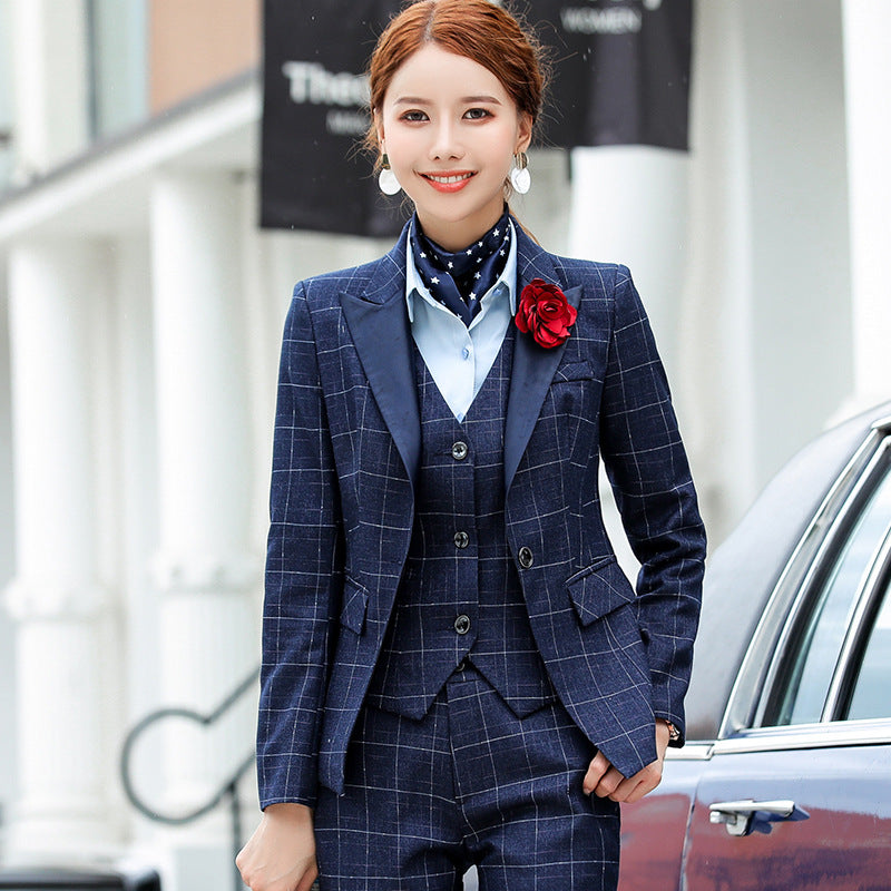 Womens Autumn Uniform Designs Formal Style Office Lady Bussiness Attire Work Suit