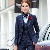 Womens Autumn Uniform Designs Formal Style Office Lady Bussiness Attire Work Suit