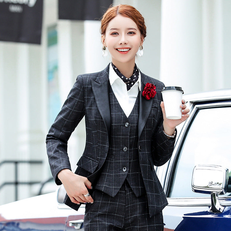 Womens Autumn Uniform Designs Formal Style Office Lady Bussiness Attire Work Suit