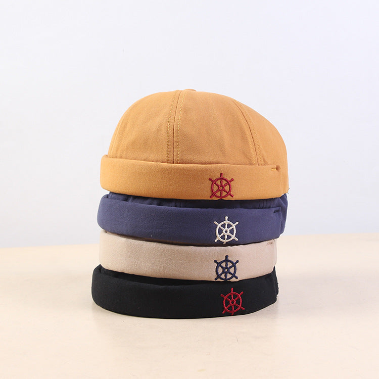 Beanies Japanese Leisure Letter Skullcap Embroidery Baseball Cap