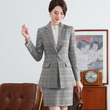 Women's Autumn Uniform Designs Formal Style Office Lady Bussiness Attire Work Suit Jacket Women's Suit