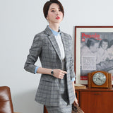 Women's Autumn Uniform Designs Formal Style Office Lady Bussiness Attire Work Suit Jacket Women's Suit