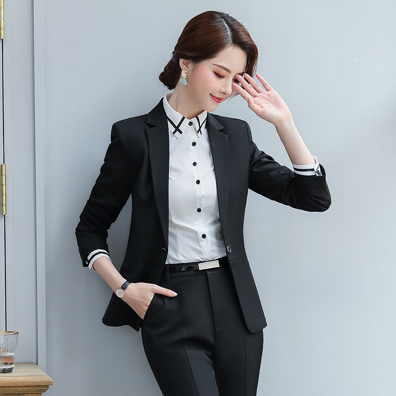 Women's Autumn Uniform Designs Formal Style Office Lady Bussiness Attire Work Suit Business Suit Women's Suit