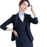 Women Autumn Uniform Designs Formal Style Office Lady Bussiness Attire Work Suit Business Suit Workwear