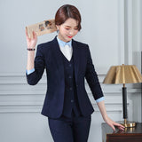 Women Autumn Uniform Designs Formal Style Office Lady Bussiness Attire Work Suit Business Suit Workwear
