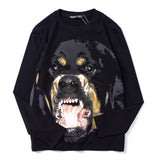 GVC T Shirt Spring and Autumn Long Sleeve T-shirt Big Dog Pattern Cotton Men