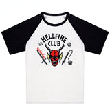Stranger Things Hellfire Club T Shirt Short Sleeve round Neck Men and Women