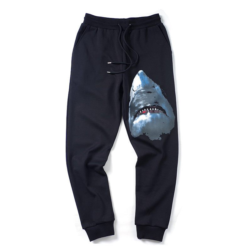 GVC Pant Autumn and Winter Leisure Trousers Shark Pattern Cotton Men