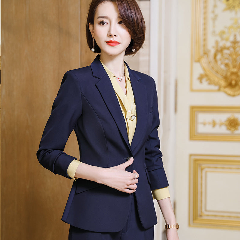 Women Autumn Uniform Designs Formal Style Office Lady Bussiness Attire Work Suit Business Suit Formal Suit Work Clothes