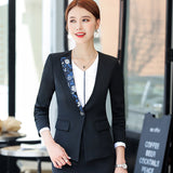 Women's Autumn Uniform Designs Formal Style Office Lady Bussiness Attire Work Suit Business Wear Suit