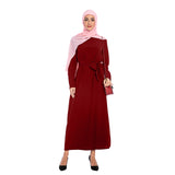 Muslim Women Stylish Kashibo Abaya Muslim Ladies Long Gown Islamic Clothing Jilbab Jalabiya Simple Maxi Dress
