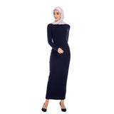 Muslim Women Stylish Kashibo Abaya Muslim Ladies Long Gown Islamic Clothing Jilbab Jalabiya Fashion Simple Slim Fit Long Dress