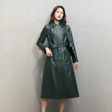 Leather Biker Coat Golden Leather Jacket Women Pu Jackets Autumn Fashion Sheepskin Leather Coat