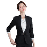 Women Autumn Uniform Designs Formal Style Office Lady Bussiness Attire Work Suit Business Wear Suit
