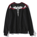 Marcelo Burlon Hoodie Colorful Wings Pattern Personality Sweater Same Style for Men and Women