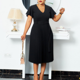 Nina Parker plus Size Dresses plus Size Pleated Dress