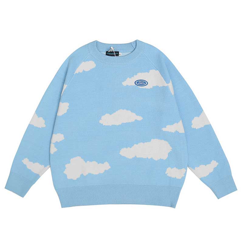 Mens Fall Outfits Couple Sweater Harajuku BF Loose and Lazy Style Knitwear