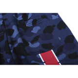 Shark Print Shorts Cotton Large Size Loose Cropped Pants Camouflage Blue League Youth Fashion Shorts