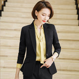 Women Autumn Uniform Designs Formal Style Office Lady Bussiness Attire Work Suit Business Suit Formal Suit Work Clothes