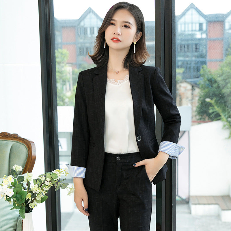 Womens Autumn Uniform Designs Formal Style Office Lady Bussiness Attire Work Suit