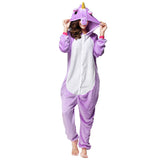 Hoodies Blankets Pajamas Adult One-Piece Pajamas Men's and Women's Winter Flannel