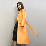 Leather Biker Coat Golden Leather Jacket Women Pu Jackets Autumn Fashion Sheepskin Leather Coat