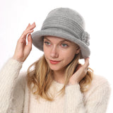 Women Winter Hats Knitted Hat Women's Autumn and Winter Flower Fashion Women's Hat