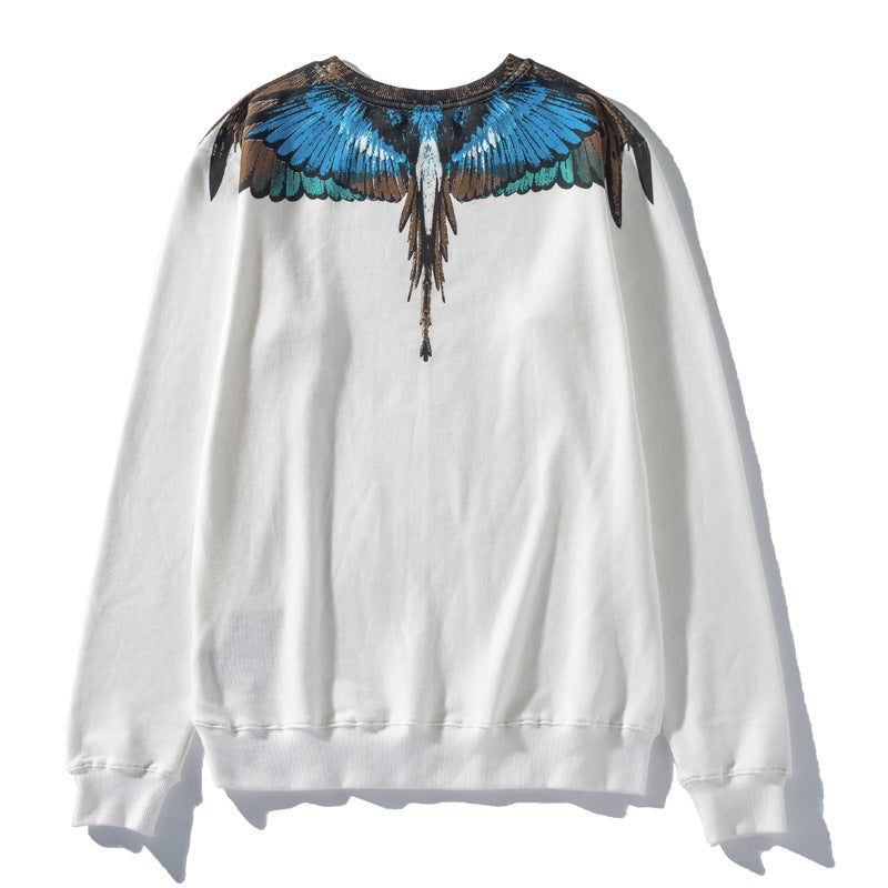 Marcelo Burlon Hoodie 3D Wings Pattern for Men and Women