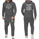 Travis Scott Astroworld Hoodie Men's Sweater Trousers Suit Casual