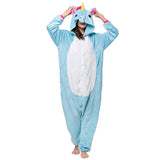 Hoodies Blankets Pajamas Adult One-Piece Pajamas Men's and Women's Winter Flannel
