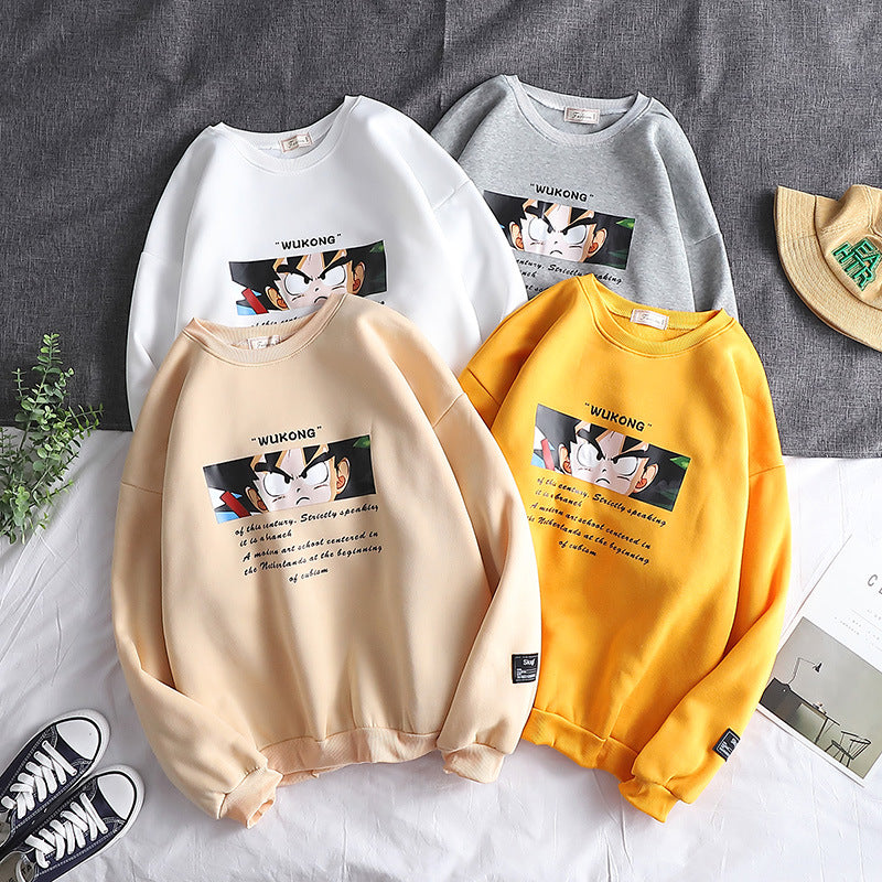 Men Sweatshirts Autumn Printed Sweater Men's Large Size Long Sleeve Casual round Neck