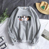 Men Sweatshirts Autumn Printed Sweater Men's Large Size Long Sleeve Casual round Neck
