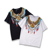 GVC T Shirt Eagle Pattern Pure Cotton Loose Short Sleeve T-shirt Men