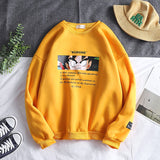 Men Sweatshirts Autumn Printed Sweater Men's Large Size Long Sleeve Casual round Neck