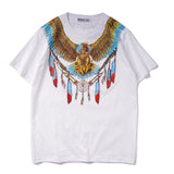 GVC T Shirt Eagle Pattern Pure Cotton Loose Short Sleeve T-shirt Men