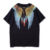 GVC T Shirt Eagle Pattern Pure Cotton Loose Short Sleeve T-shirt Men