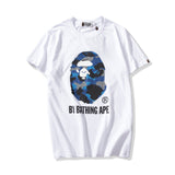 Shark Print T Shirt Colorful Avatar Print Male And Female Couples Wear Youth Casual Top