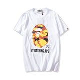 Shark Print T Shirt Colorful Avatar Print Male And Female Couples Wear Youth Casual Top
