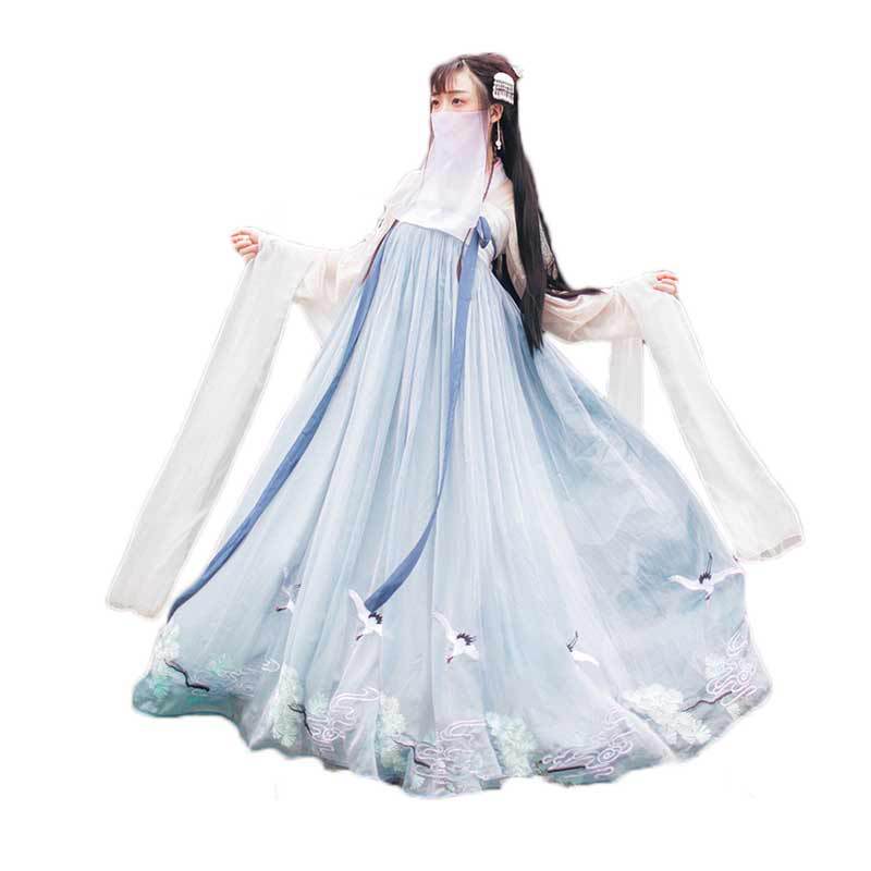 Chinese Traditional Dress Chest-High Dress Antique Style Large Swing Dress