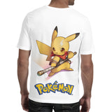 Men and Women Pokemon Pikachu T Shirt Summer 3D Printing Pattern