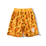 Pubg Bape Shirt Camouflage Shorts Men'S Cropped Pants