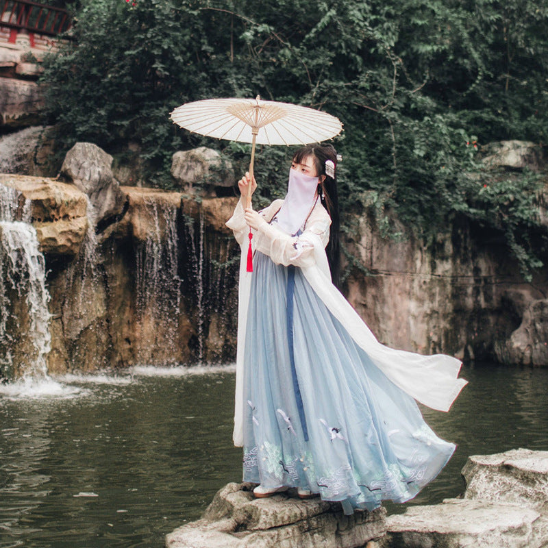 Chinese Traditional Dress Chest-High Dress Antique Style Large Swing Dress