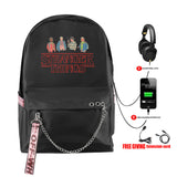 Stranger Things Hellfire Club Backpack Stranger Things Backpack USB Charging Backpack Student