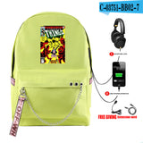 Stranger Things Hellfire Club Backpack Stranger Things Backpack USB Charging Backpack Student