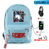 Stranger Things Hellfire Club Backpack Stranger Things Backpack USB Charging Backpack Student