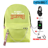 Stranger Things Hellfire Club Backpack Stranger Things Backpack USB Charging Backpack Student