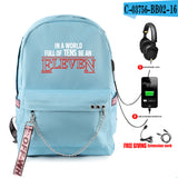 Stranger Things Hellfire Club Backpack Stranger Things Backpack USB Charging Backpack Student